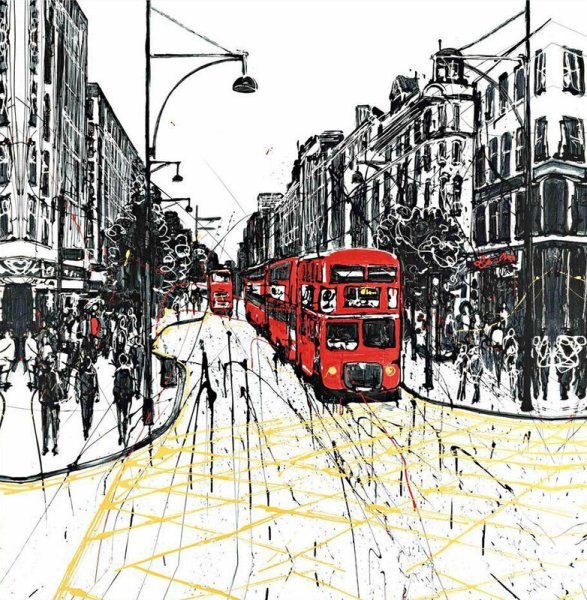 Старый город черно белый