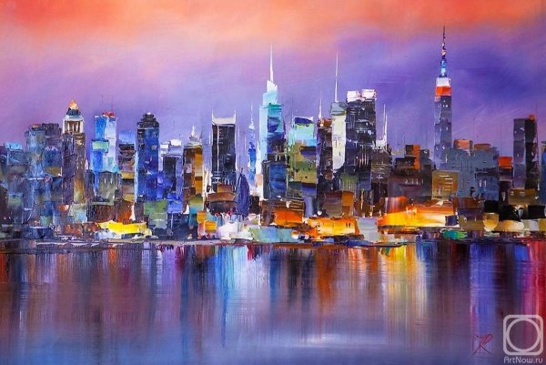Живопись городской пейзаж Импрессионизм Нью-Йорк