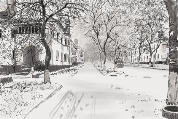 Наброски городского пейзажа