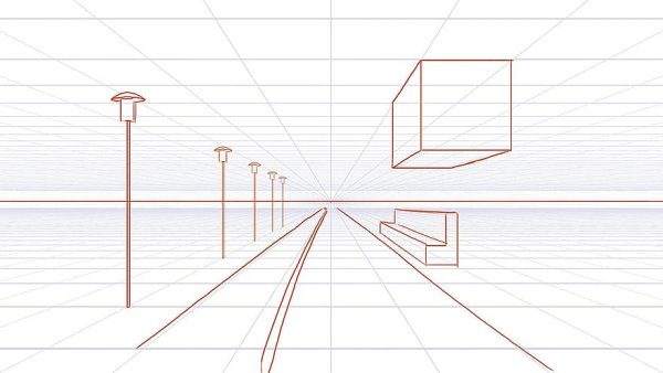 Линейная перспектива точка схода