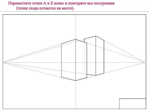 Линейная перспектива с 2 точками схода