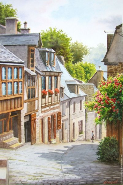 Пейзаж улицы города