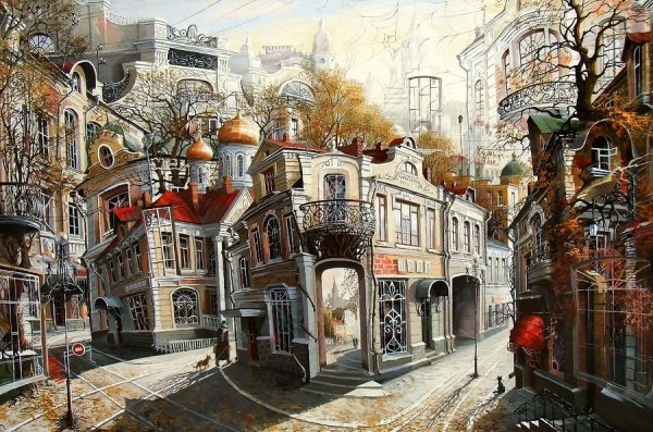 Художник Александр Стародубов Булгаковская Москва