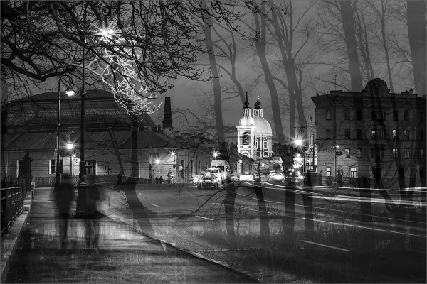 Бруклинский мост Нью-Йорк чб