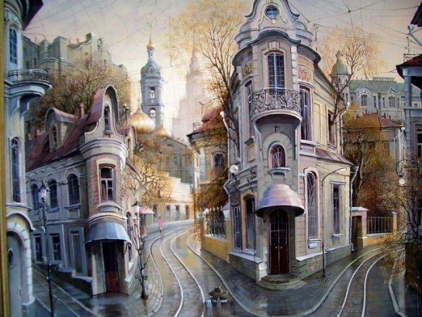 Художник Александр Стародубов Булгаковская Москва