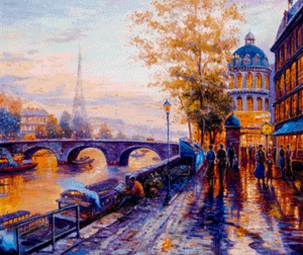 Вышивка крестом городские пейзажи