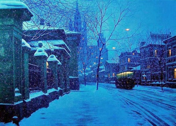 Художник Алексей Бутырский зима