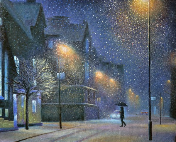 Александр Болотов. Зимний пейзаж.