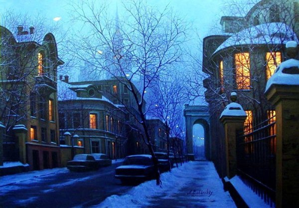 Городской пейзаж Евгений Лушпин