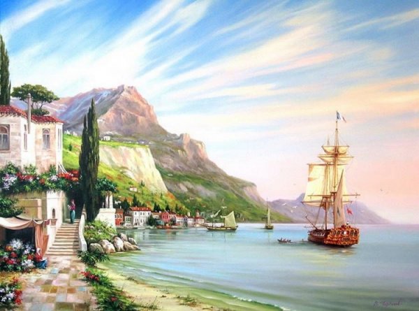 Картина по номерам Тихая гавань