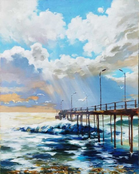 Художник Юрий Обуховский озеро Комо