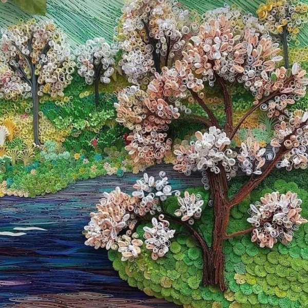 Пейзаж из квиллинга