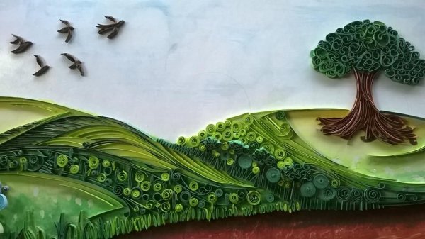 Пейзаж из квиллинга