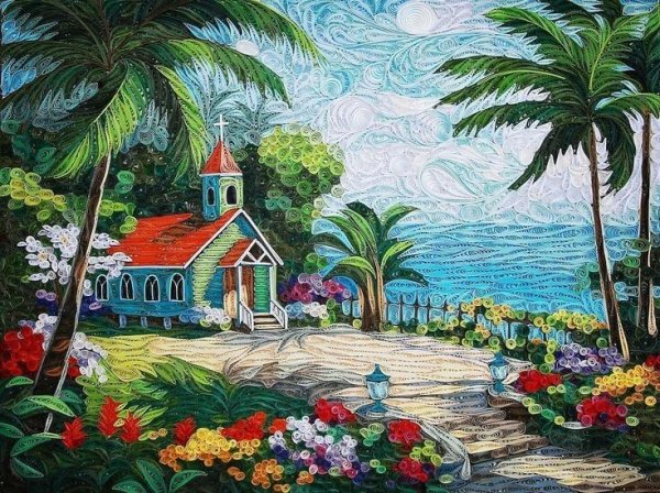 Пейзажи для квиллинга