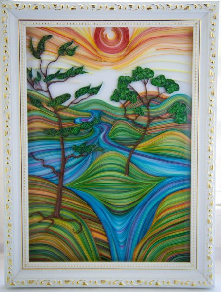 Природа из квиллинга