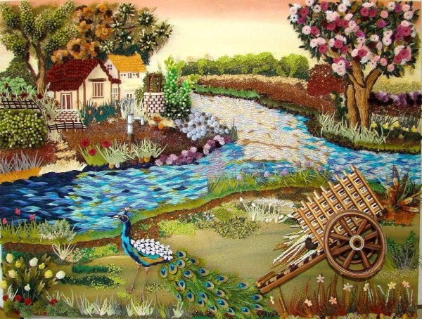 Пейзаж из квиллинга