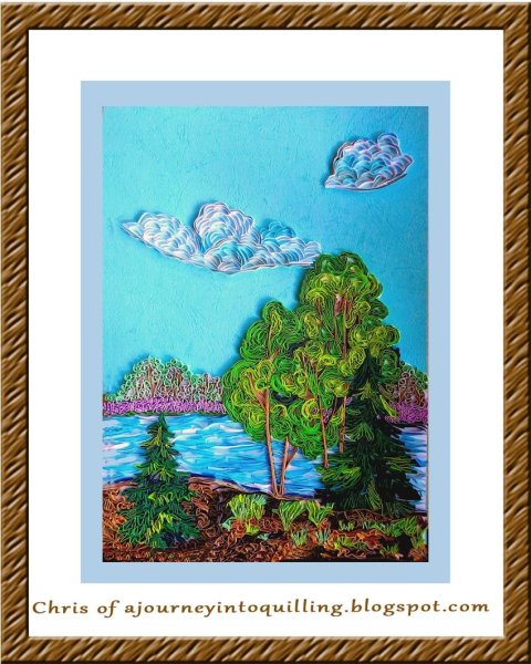 Природа из квиллинга