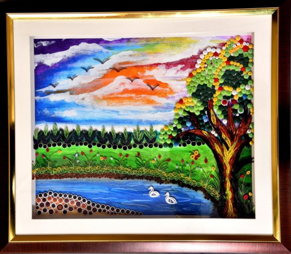 Квиллинг картины пейзажи