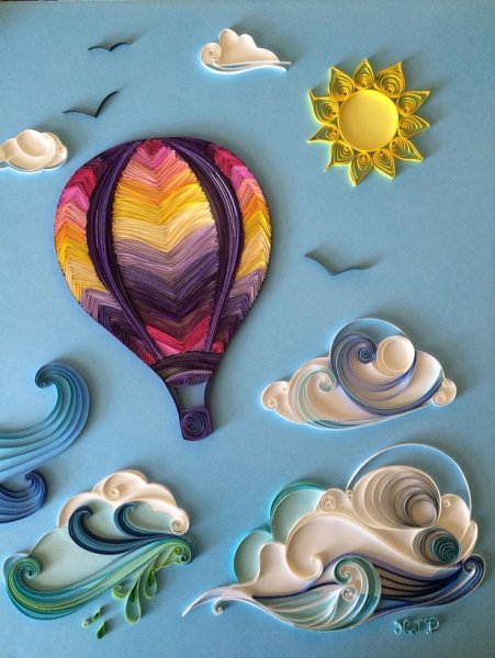 Квиллинг воздушные шары