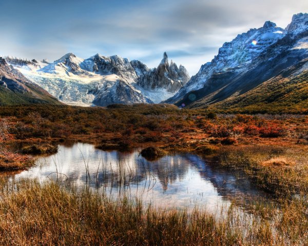 Патагония Аргентина озеро горы