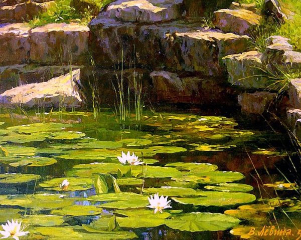 Картина Поленова кувшинки