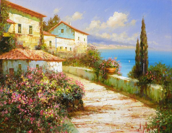 Александр Милюков пейзаж Южный пейзаж