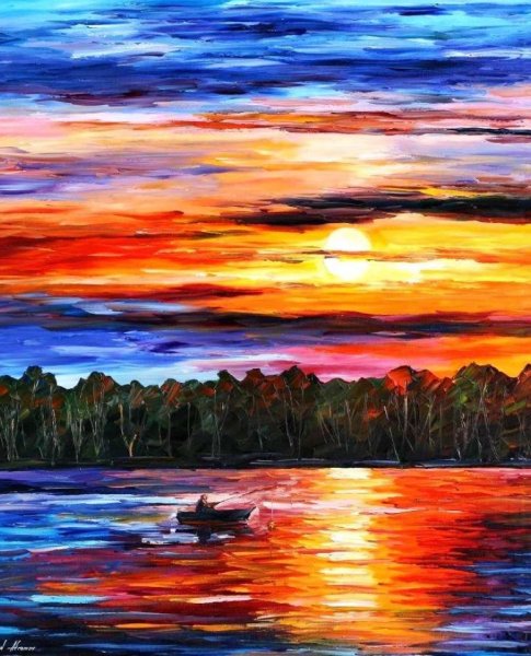 Леонид Афремов закат