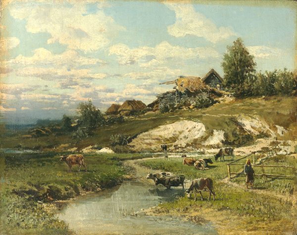 Художник Николай Маковский картины деревня