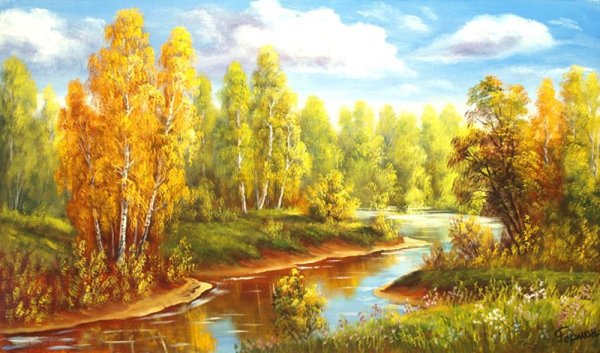 Осень картины маслом на холсте