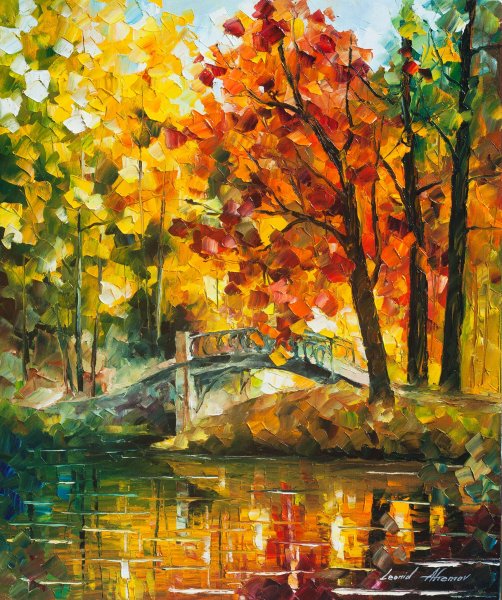 Художник Леонид Афремов осень