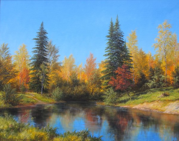 Художник Кораблева Елена Николаевна картины осень