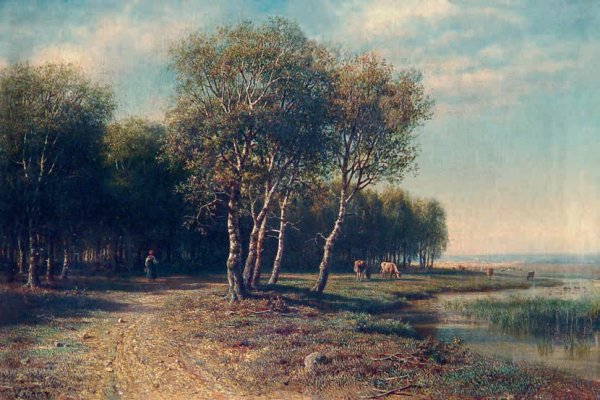 Михаил Клодт Лесной пейзаж картина