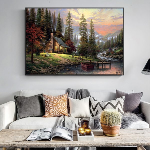 Пейзаж на стене