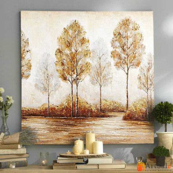 Пейзаж на стене