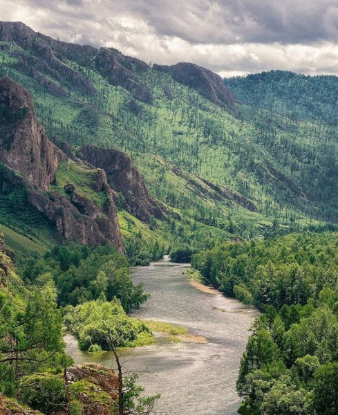 Река белый Июс Хакасия