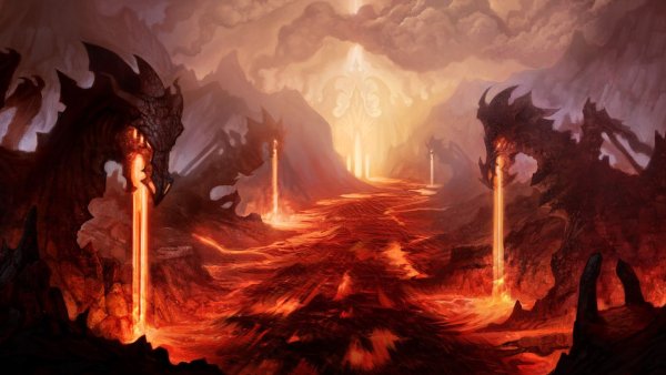 Пещера с лавой