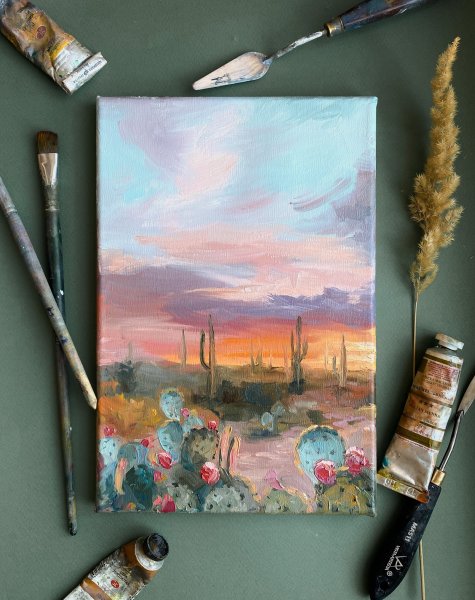 Мастер класс первые уроки маслом