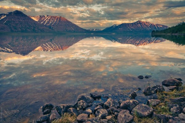 Озеро лама плато Путорана Красноярский край