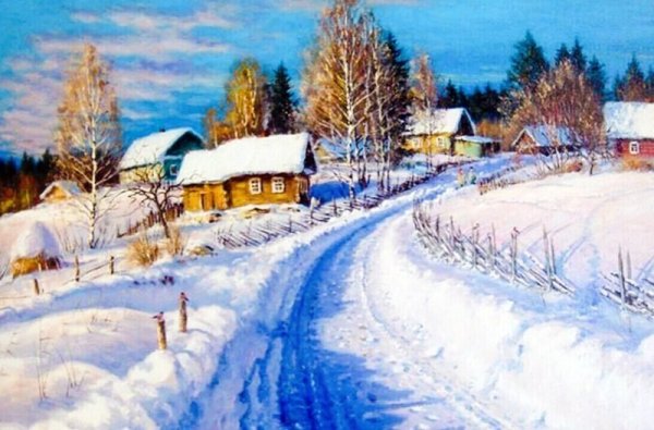 Олег Пятин деревня в картинах