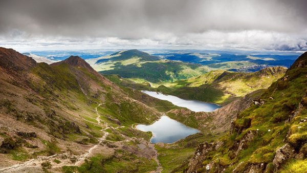 Национальный парк Сноудония в Уэльсе Великобритания