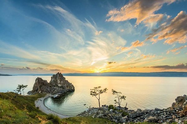 Ольхон закат Шаманка