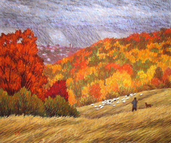 Алексей Зуев пастель масляная