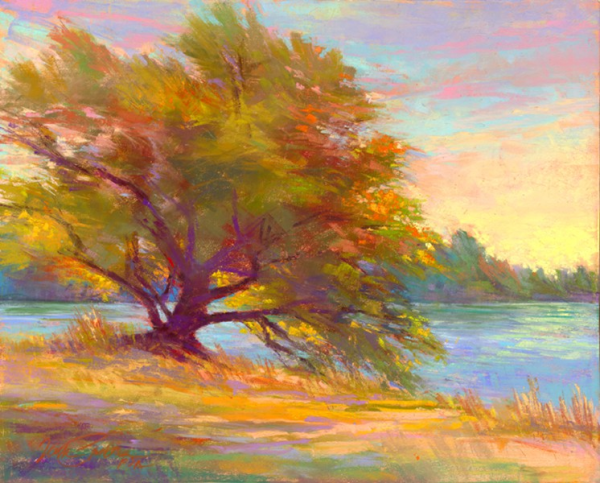 Осеннийпуйзаж пастелью