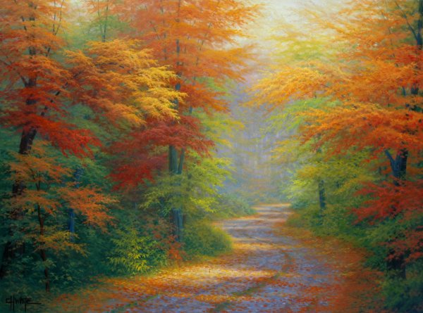 Художник Чарльз Уайт осень