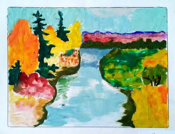 Пластилинография осенний пейзаж подготовительная группа