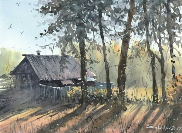 Акварели художника Солодова Николая