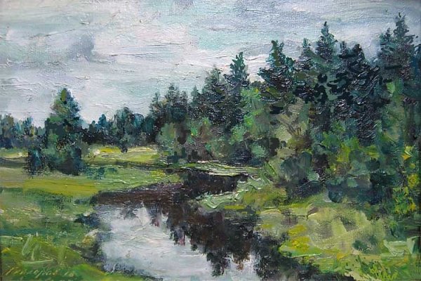 Этюды пейзажей художника Щербакова