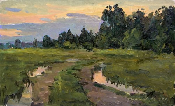 Живопись Академическая пейзаж этюды