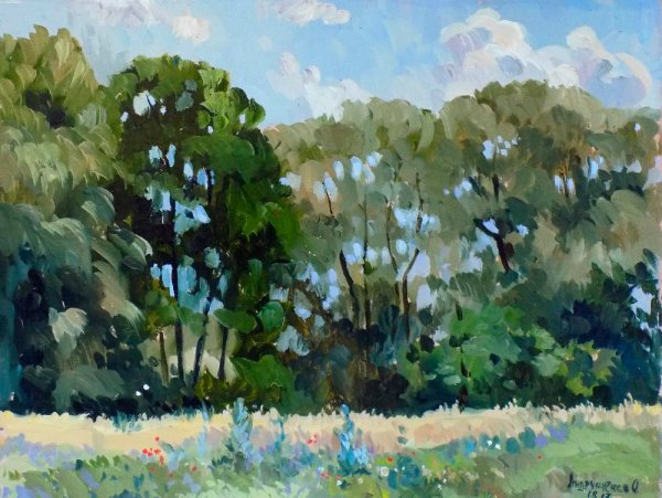 Пленэрные этюды маслом осень