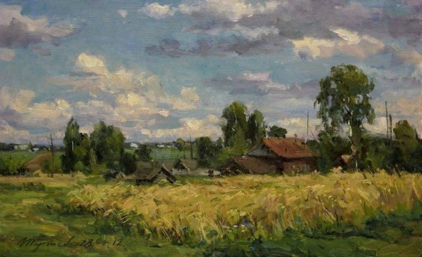 Козлов Владимир этюды маслом